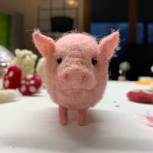 Needle Felt One Little Piggy