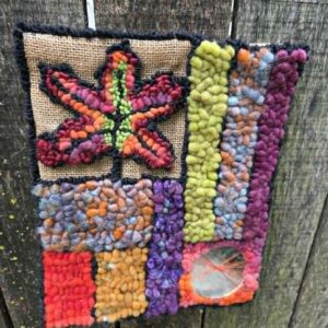Rug Hook a Stained Glass Autumn Window